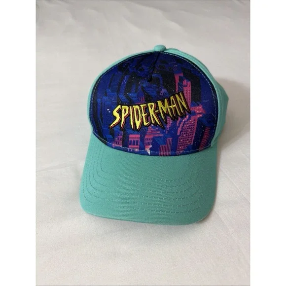 Brand New Marvel Spider-Man Green Goblin hat/cap‎ NO pin badge Into Spider Verse - Picture 10 of 16